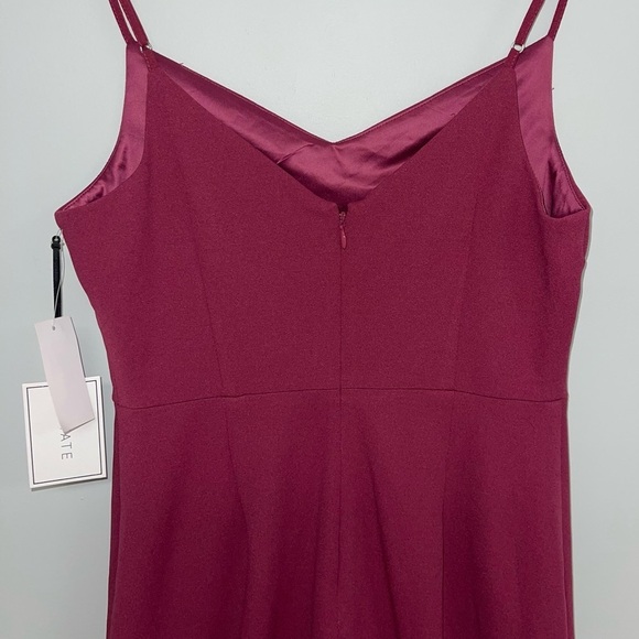 1. State Ruffle-Hem Dress Size 4 US Berry Charm Red Pink Spaghetti-Strap NWT - Picture 8 of 11